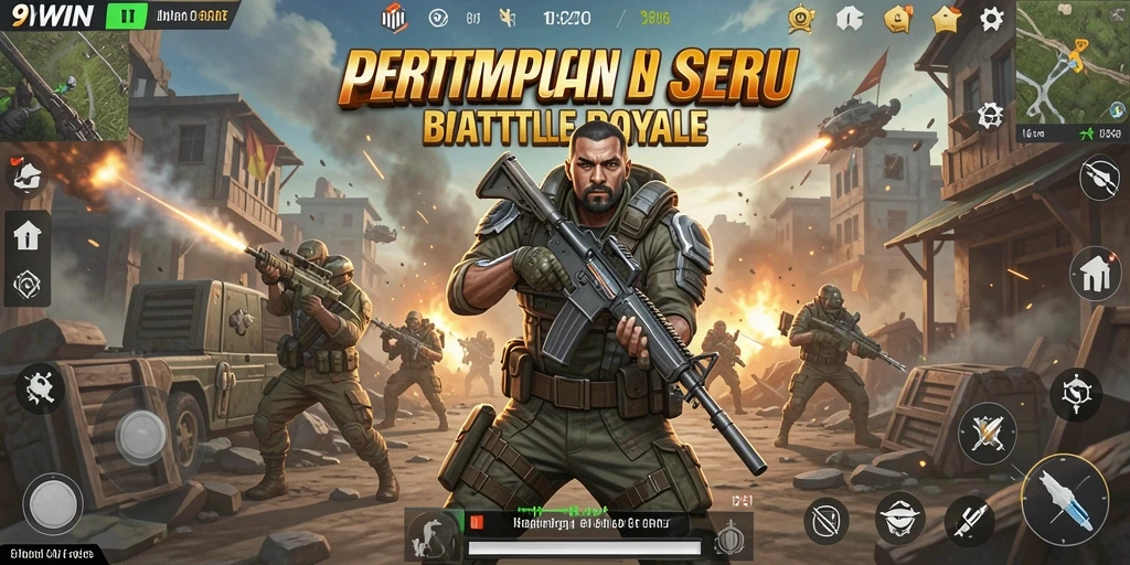 Gameplay Battle Royale yang seru dan menegangkan di 9WIN.