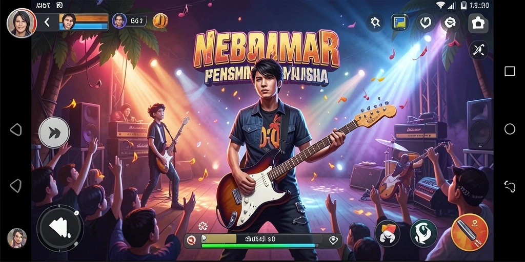 Screenshot ADG62 menampilkan pemain menikmati pengalaman musik interaktif.