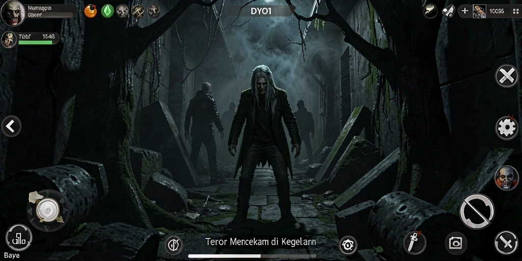 Gameplay horor DYO1 yang menegangkan dan menakutkan.