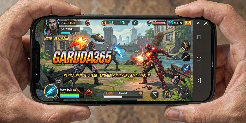 Tampilan gameplay menarik yang memikat pemain strategis.