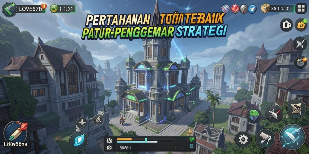 Tampilan gameplay LOVE678 yang menarik dalam Tower Defense.