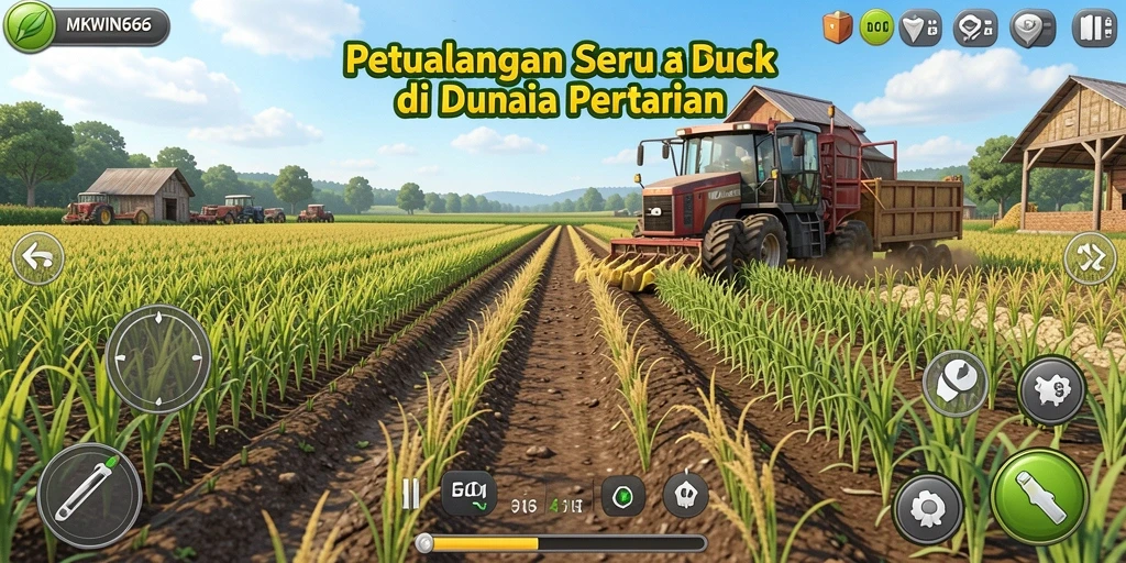 Tampilan menarik dari gameplay pertanian yang seru di MKWIN666.