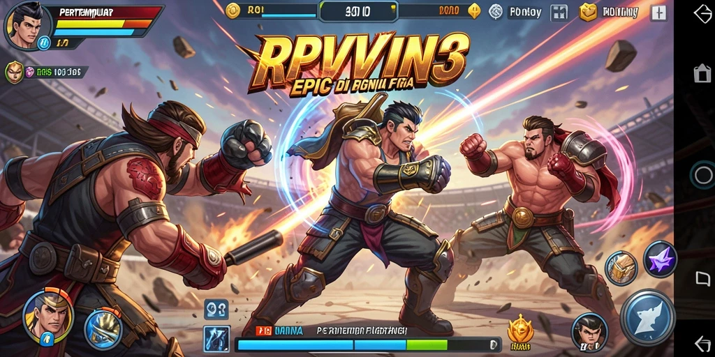 Gameplay seru dan mendebarkan dalam RPVIP3.