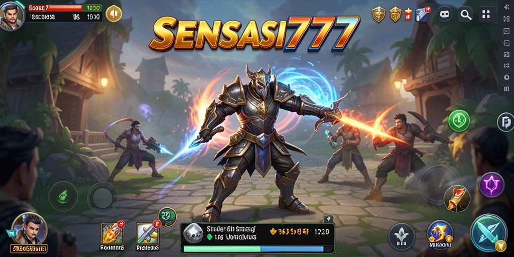 Tampilan gameplay SENSASI777 yang menegangkan dan penuh strategi.