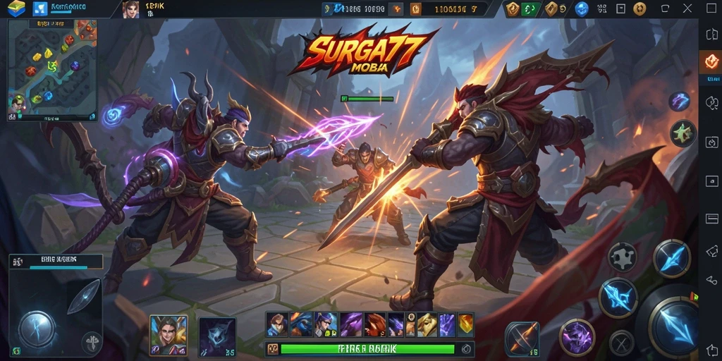 Gameplay intens dan strategi tim dalam SURGA77.
