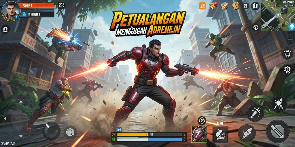 Tampilan gameplay SVIP1 yang mendebarkan dan penuh aksi.