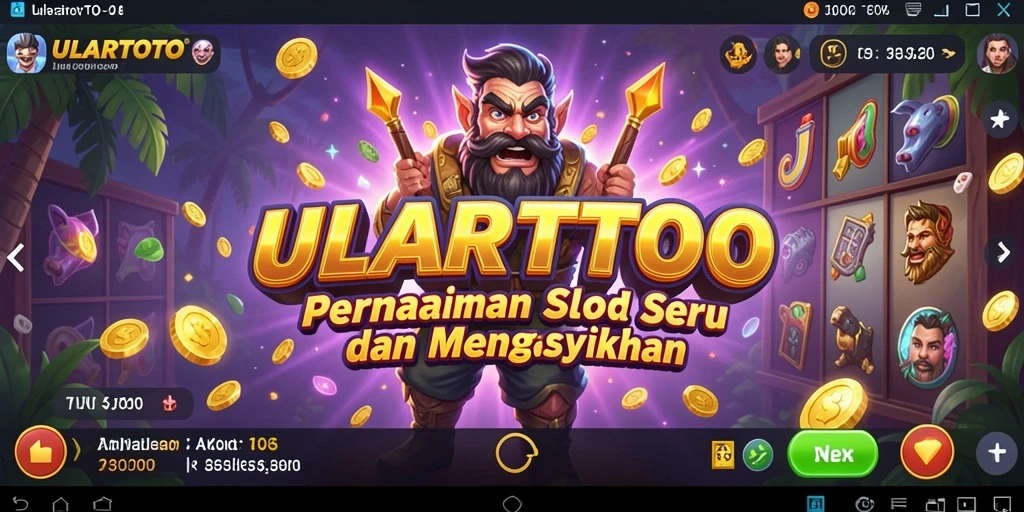 Tampilan gameplay ULARTOTO yang menarik dan seru.